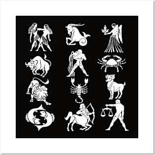 Zodiac Sign Posters and Art